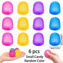 1/3/6/12pcs Soft Candy Shaped Slow Rebound Squishy Stress Ball Finger Toys, Super Solid Sensory Stress Relief Toys For Kids Teens Adults Office Desk Relaxation, Classroom Prizes Party Favors Gift Fillers Treasure Box Carnival Gifts, Random Colors - Multicolor - View 13