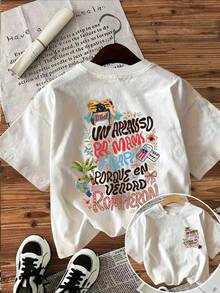 Oversized Spring/Summer Top, 100% Cotton - Style - View 2