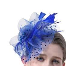 1pc Feather Decorated Headpiece, Elegant And Chic, Suitable For Tea Party, Kentucky Derby, Fascinator, Cocktail Party, Wedding, Bride, Etc., Can Be Used As Headband, Women's Headpiece, Girls' Headpiece, Birthday Gift, Mother's Day Gift, Mini Hat, Small Hat, Mini Top Hat, Mini Hat, Etc., Also Suitable For School Supplies, Gifts, Hair Accessories, Fashion, Holiday Dress-Up, Rave Party, Dinner Party, Etc. - Multicolor - View 6