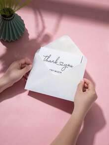 25pcs - Minimalist Pearl White A7 Envelopes With Stickers. These Minimalist Pearl White Envelopes Are Perfect For Handwritten Birthday Wishes, Thank You Cards, Invitations, Weddings, New Year Greetings, Father's Day Handwritten Cards And Business Letters. - Pearl White - View 4