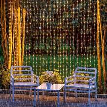 Remote Control LED Fairy String Lights, 8 Lighting Modes USB Powered, Indoor Decoration, Suitable For Christmas, Wedding, Garden, Party Decorative Lighting - USB Curtain Light - View 5