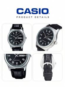 Casio Men's Quartz Watch, Stainless Steel Case And Strap, Green LED Backlight, Alarm, Hourly Time Signal, Auto Calendar A158WA-1 - one-size - View 8