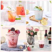 Ly uống nước acrylic tái sử dụng, hoàn hảo cho đồ uống nóng và lạnh, cà phê và đồ uống lạnh, cũng phù hợp cho dã ngoại ngoài trời, tiệc sinh nhật và sử dụng hàng ngày - đa năng và dễ làm sạch - Xem 4