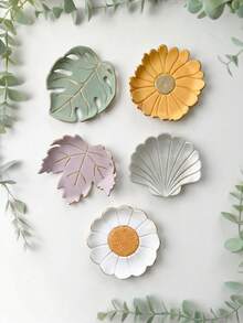 Cortadores de arcilla de naturaleza & botánica, moldes de arcilla polimérica para joyería boho, herramientas de manualidades DIY para pendientes de hojas & flores & accesorios hechos a mano - Rosa - Ver 2