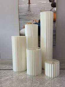 All-In-One Elegant Paper Roman Column Set, Essential For Weddings, Engagement Parties, Birthday Celebrations And Event Parades. - View 2