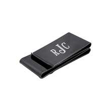Brushed Black Stainless Steel Money Clip, 60x26x12mm Slim Metal Cash Card Holder, Portable Pocket Accessory For Daily & Business Use Ready To Ship - Gold - View 3