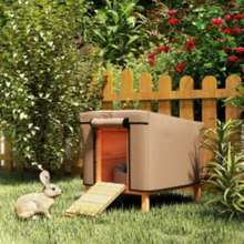 Water-Resistant Rabbit Hutch Cover For X-D2-0047 And Similar Models, 43 X 52 X 37cm, Brown - T0001-01-3103 - View 10