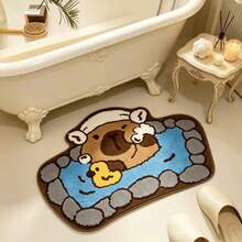 1pc Capybara Bath Mat, Bathroom Mat, Bathroom Rug, Door Mat, Small Rug, Carpet, Floor Mat, Home Decor, Area Rug, Outdoor Mat, Home Decor, Area Carpet, Bedroom Rug, Washable Carpet - Multicolor 4 - View 6