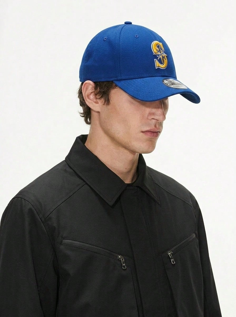 New Era Alternate 2 Team Classic 39THIRTY Stretch Fit Men's Cap Blue - 黑色 - 查看 1