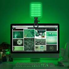 1 قطعة ضوء سيلفي قابل للشحن بقوة 90 LED، ضوء تصوير RGB M140 ثلاثي الألوان، ضوء فيديو محمول قابل للشحن، ضوء LED قابل للتثبيت، قابل للتعديل 360 درجة، مناسب للهاتف الذكي والكاميرا والكمبيوتر المحمول واللوحي وتصوير السيلفي ومؤتمرات الفيديو والإضاءة والمكياج والفلوق، بطارية 1800 مللي أمبير - متعدد الألوان - مشاهدة 12