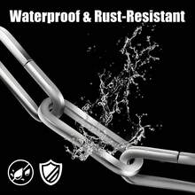 1pc Portable Bicycle Chain Lock Anti-Drill Anti-Theft Security Chain, Suitable For Bicycles, Motorcycles, Doors, And Scooters, Heavy-Duty Anti-Theft High-Security Chain Lock, Anti-Cut Stainless Steel Anti-Theft Lock Chain, Essential Bicycle Accessory - A - View 9
