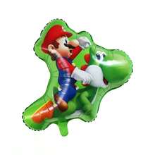SUPER MARIO BROS. 1set/2pcs Super Plumber Bros Character Shaped Foil Balloon Set, Super Brother Mushroom And Star Helium Balloons, Themed Party Decoration Balloons For Celebrations And Gaming Events - View 12