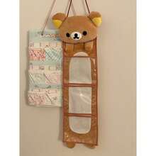 Rilakkuma Easy Bear 壁掛式收納袋，大容量懸掛式收納架，適用於學生宿舍裝飾、雜物收納、門後掛袋，便攜收納必備品 - 查看 7