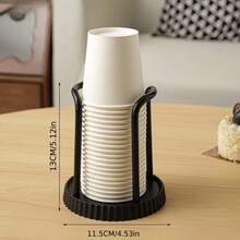 Multifunctional Cup Holder, Disposable Paper Cup Storage Rack, Plastic Cup Holder, Plastic Paper Cup Dispenser, Durable Countertop Paper Cup Dispenser, Suitable For Home, Office, Spa, Bar, Cafe - Simple - View 9