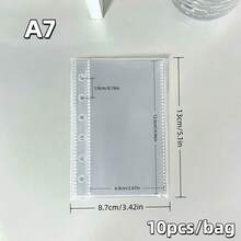 10/20/30/50pcs A5/A6/A7 Transparent Refill Pages, Sticker Book Inner Paper, DIY Sticker Book Planner, Loose Leaf Binder Refill, IDOLME, High Transparency PP Material, Tearable Sticker Book Inner Pages, Suitable For Photo Albums, Scrapbooks, Sticker Books, Planners, Handmade DIY, Refill Packs, Family Budget Books, Time Planning Books, Notebooks And Other School Supplies, Back To School Season, Winter And Summer Vacations - Refill - View 11