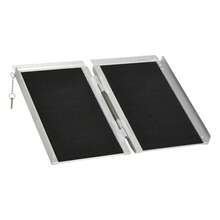 2ft Aluminum Wheelchair Ramp - Portable Mobility Ramp For Scooters, Wheelchairs & Bikes - 594lbs Capacity - Lightweight Folding Ramp For Doorways - Multicolor - View 1