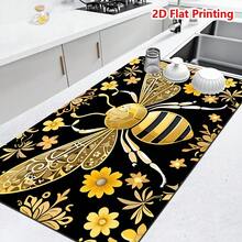 1/10pcs Ultra-Absorbent Polyester Kitchen Mat, Anti-Slip Quick Dry Dish & Coffee Pad, Heat Resistant Countertop Protector For Dishes Appliances, Easy To Clean And Washable Drainage Mat, Suitable For Kitchen Coffee Bars/Water Bars/Worktops - Ginger - View 11