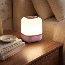 Touch Dimmable Ambient Desk Lamp, USB Rechargeable Wireless Portable Bedroom Bedside LED Night Light - Pink - Dimmable LED Night Light for Bedside Sleep - View 3