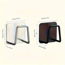 1pc Stainless Steel Sink Sponge Holder - Self-Adhesive No-Drill Kitchen Storage, Rust-Proof Suction Cup Installation, Suitable For Sponges And Rags, Durable Metal Design, Ergonomic Handle, Space-Saving Countertop, Dish Drying Rack - View 11