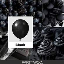 94pcs/Set Solid Color Decorative Balloon Garland, Black Latex Balloon Arch Set, Suitable For Party Decoration, Christmas - Black - View 6
