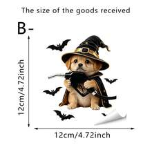 1pc Halloween Theme Ghost Bat Black Cat Creative Car Sticker, Easy To Apply And Not Easy To Fall Off, Covers Flaws And Prevents Scratches, Suitable For Cars, Fuel Tank Covers, Smooth Surfaces, Halloween Decoration Decal - Fuel Tank Sticker - View 13