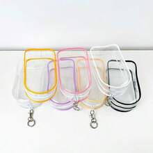 1 Tas Penyimpanan Boneka PVC Transparan Tinggi Lububu 19cm. Dilengkapi Cangkang Keras dan Transparan dengan Resleting, Tahan Debu dan Tahan Air, Memudahkan untuk Dipajang. Pengait yang Praktis Dapat Dipasang ke Ransel. Cocok untuk Bepergian, Dipajang, atau Sebagai Hadiah. PVC yang Tebal Mencegah Deformasi. Barang Penyimpanan Populer untuk Para Pecinta Boneka. [Hanya Tas, Gaya Pengait Acak] - MultiWarna - View 6