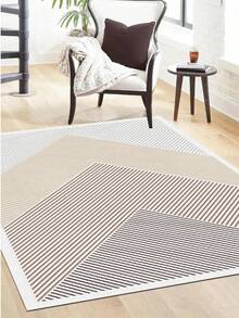 Digitally Printed Non-Slip Washable Runner And Area Rug Living Room Carpet, Modern Design | Modern, Scandinavian, Bohemian And Classic Styles | 100% Polyester - Red - View 4