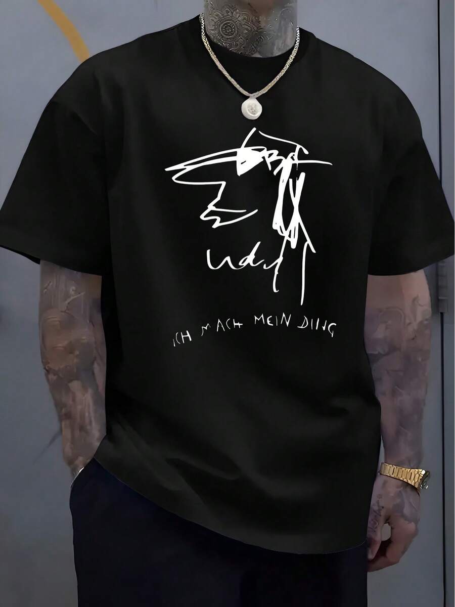 Men Sports Tees & Tanks - 黑色 - 查看 1
