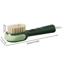 Convenient Shoe Cleaning Brush - Handheld With Refillable Cleaning Solution, Pressure Dispensing+Rubber Edge Brush Head Function, Suitable For Home Cleaning Scenarios Such As Suede Shoes, Leather Shoes, Cloth Shoes, Clothing, Bedding, Etc - A - View 10