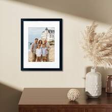 1pc European Minimalist Style White/Black Picture Frame, Tabletop/Wall Mount, Horizontal/Vertical, Optional 8.5x11/A4/11x14(8x10) Inches, Suitable For Bedroom/Living Room/Study Wall Decoration, Family Portrait/Parent-Child Growth Record, Personal Portrait/Landscape/Architecture Photo Collection And Display - 1PC - View 8