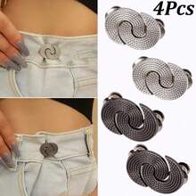 1Pc/2/3/4Pcs Jeans Waist Buckle, Universal Waist Adjuster For Skirts And Pants, Tool-Free Adjustable Buckle, Multiple Colors Available - Multicolor - View 24