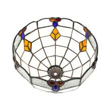 1pc Iridescent Diamond Style Colorful Glass Lampshade, Top Diameter 1cm, Bottom Diameter 20cm, For Table Lamp, Pendant Light, Wall Lamp, Ceiling Light Replacement Lampshade - Style 31 - View 5