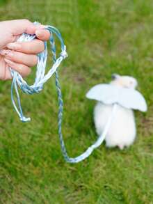 Small Pet Leash With Bell, Angel Wings Bee Bat Multiple Styles, Suitable For Hamsters Squirrels Golden Hamsters Guinea Pigs Fancy Rats Rabbits And Various Small Pets For Outdoor Outings - Multicolor - View 8