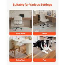 Chair Mat, 30 X 48-Inch Transparent Office Chair Mat For Hard Floors, Floor Protector For Rolling Chairs, Non-Slip & Easy To Clean, Smooth Glide Under Desk Rug For Home Office (Rectangular) - 30 X 48-inch - View 6