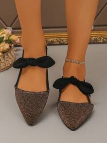 2026 Spring/Summer New Women's Gold Flat Fashionable Comfortable Pointed Toe Casual Loafers - Gold - View 3