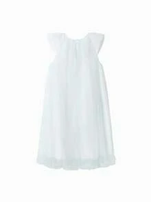 Balabala 女童漸層薄紗公主裙 夏季仙女派對生日禮服 - 藍綠色調 - 查看 2
