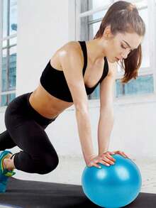 1pc 25cm Yoga Pilates Fitness Ball - Multicolor - View 9