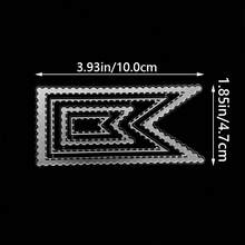 1pc Basic Geometric Frame Metal Carbon Steel Cutting Dies For DIY Embossing And Cutting, Suitable For Scrapbooking, Card Making, Photo Albums And Craft Decoration - C-Silver - View 20