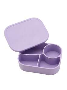 1pc Personalized Custom Name Kids Silicone Bento Box, 4 Compartments Leak-Proof Lunch Box, Food Storage Container, Unisex For Boys And Girls, Back To School Supplies - Multicolor - View 15