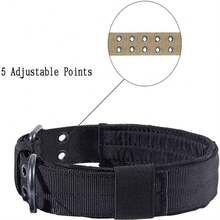 Collar táctico para perro, collar de entrenamiento militar ajustable de alta resistencia con hebilla de metal y nylon suave, adecuado para perros medianos y grandes - Multicolor - Ver 11