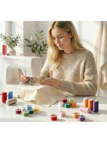 30/50/100pcs Pre-Wound Sewing Bobbin Thread, Size A 15 Class, Random 36 Colors Polyester Bobbin Thread, Suitable For Brother/Singer/Babylock/Janome Sewing Machines - Bobbin Thread - View 8