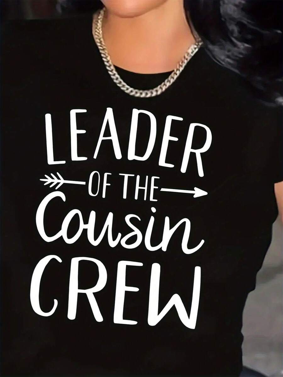 camiseta de manga corta y cuello redondo adecuada tanto para uso casual como formal, apta para todas las estaciones, lavable a máquina, ideal para combinar atuendos con familiares y amigos. - Negro - Ver 1