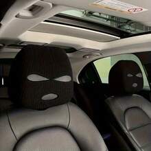 Creative Black & White Headrest Protective Cover, Decorative & Protective, Novel Appearance Instantly Brightens Interior, Skin-Friendly Soft Material Fits Headrest Without Shifting, Tool-Free Non-Damaging Installation, Universal For Most Household Vehicles, High Value-For-Money Interior Modification Accessory - Kidnapper's Chair Cover - View 13