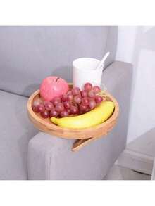 Sofa Arm Tray Couch Arm Clip Table Portable Couch Cup Holder Portable Sofa Armrest Tray For Snacks Drinks Remote Control Coffee - As the Picture - View 3