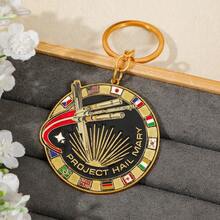 Project Hail Mary Keychain, Fan Project Hail Mary Melch, Astronaut Enamel Metal Keychain, Suitable For Backpacks, Backpacks, And Hanging Accessories - The Perfect Gift For Fans And Adults. - Color - View 2