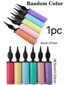 3pcs Balloon Inflator Set, Includes Manual Air Pump, Portable Foot Pump And Balloon Blower, Suitable For Birthday Party, Celebration, Wedding, Balloon Inflation (Random Color) - Multicolor - View 14