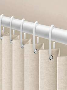 1pc Magnetic Foldable Door Curtain, Thickened Fabric Room Divider, Waterproof Hooks And Ties, Machine Washable, Suitable For Room Partition, Minimalist Style, Easy To Clean And Install Divider/Blackout Curtain (Single Curtain, Rod Not Included) - 1PC - View 5