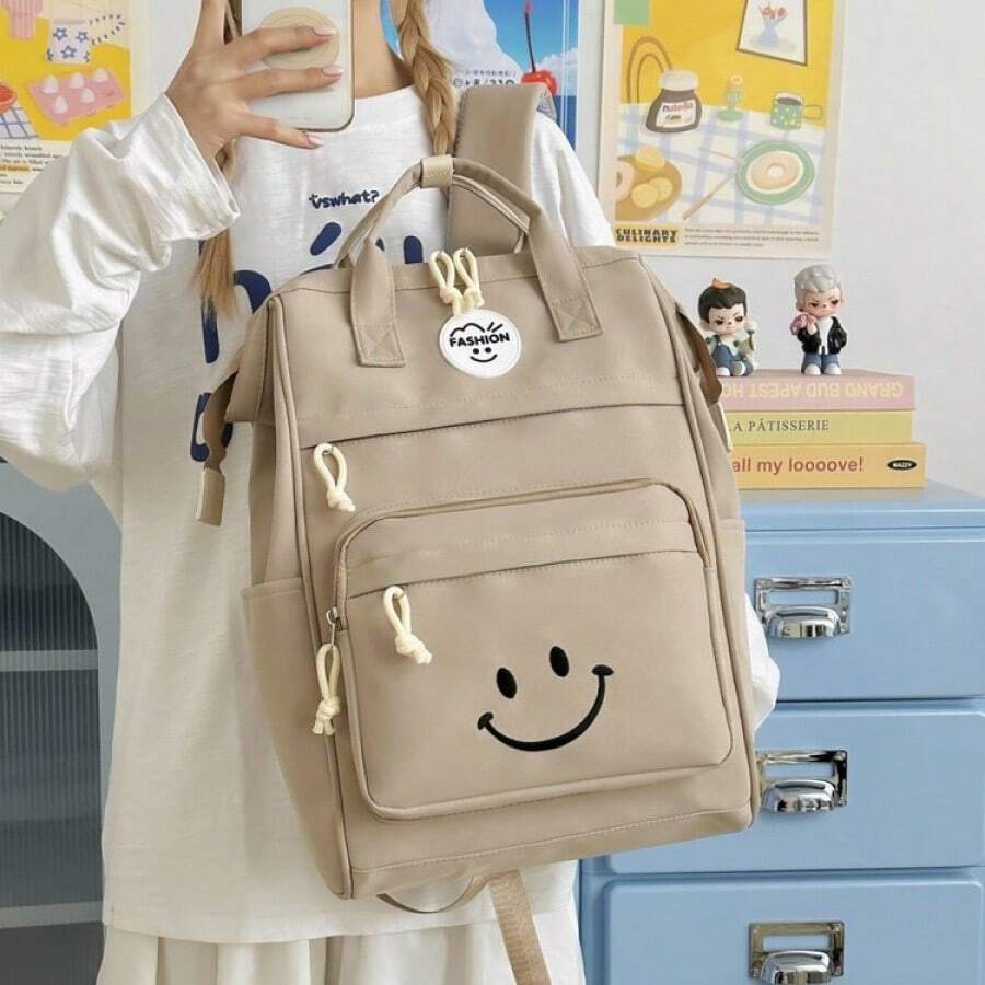 MIDIMOUSE 1 pieza Mochila para mamá, bolsa de viaje ligera con estampado, mochila multifuncional de gran capacidad, bolso de mano, mochila para madre e hijo, mochila para estudiantes mujeres, mochila ligera de gran capacidad, mochila escolar de moda para secundaria y primaria - Multicolor - Ver 1