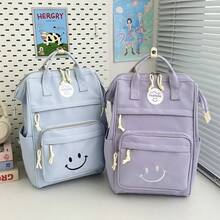 MIDIMOUSE 1 pieza Mochila para mamá, bolsa de viaje ligera con estampado, mochila multifuncional de gran capacidad, bolso de mano, mochila para madre e hijo, mochila para estudiantes mujeres, mochila ligera de gran capacidad, mochila escolar de moda para secundaria y primaria - Multicolor - Ver 3