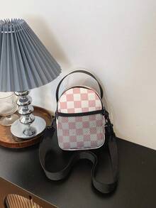 Mesh Patchwork Crossbody Small Bag, Sweet & Cool Style, Multi-Color Options, Handheld Bag, Girly Mini Commuter Bag - Multicolor - View 11